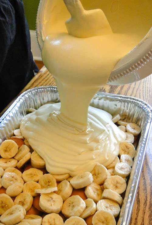 A delicious banana pudding