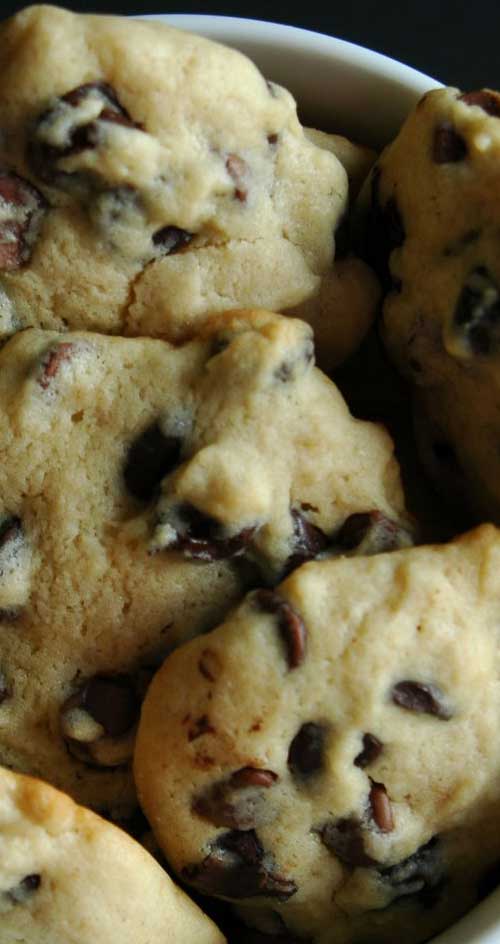 Recipe for Soft Chocolate Chip Cookies - Lots of hands will reach for the cookie jar when these favorites are inside! Keep it filled with ease, since this recipe makes a bunch.