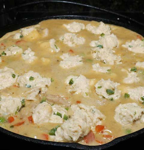 No lie, this was my first attempt at making chicken and dumplings from scratch, and I’m pretty damned impressed with my first effort. The dish is called Chicken and Jalapeno Dumplings and it’s phenomenal.