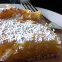 The cake was first made by accident in the 1930s by a St. Louis-area German American baker who was trying to make regular cake batter but reversed the proportions of sugar and flour, hence the St. Louis Gooey Butter Cake was born!!