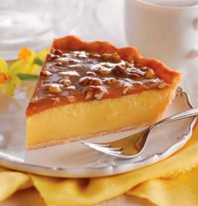 Praline Custard Pie Recipe - Flavorite