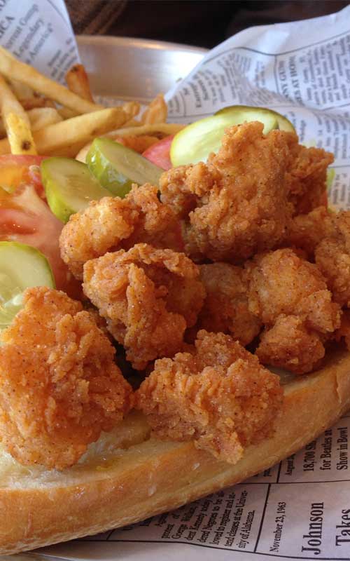 Recipe for New Orleans Shrimp Po Boy - Po Boys are a New Orleans staple. Buy some good crusty French Bread, not the soft stuff.