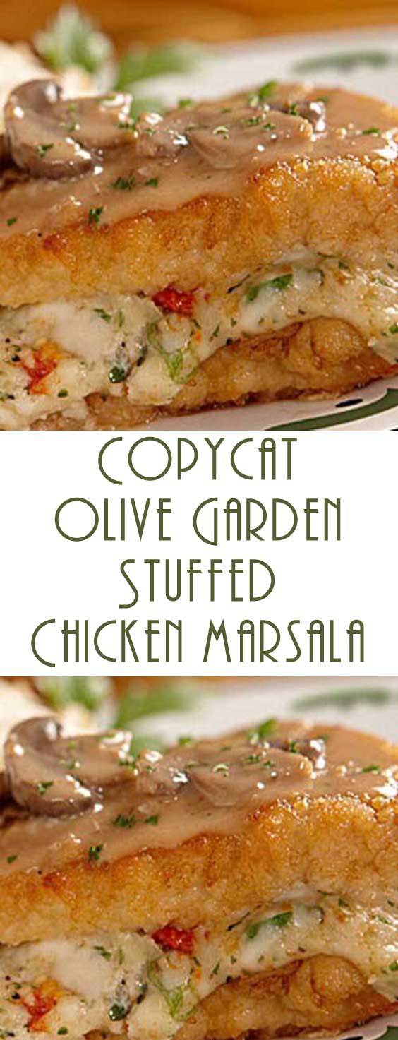 Copycat Olive Garden Stuffed Chicken Marsala