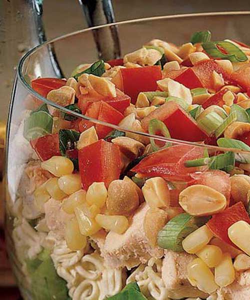Recipe for Seven Layer Chinese Chicken Salad