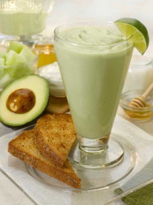 Avocado Melon Breakfast Smoothie Recipe - Flavorite