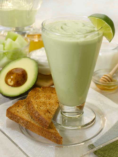 Recipe for Avocado Melon Breakfast Smoothie