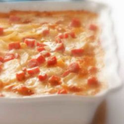 Recipe for Scalloped Potatoes with Ham and Cheese - Here is a good way to use up all of that leftover Easter ham that you know you will end up with.