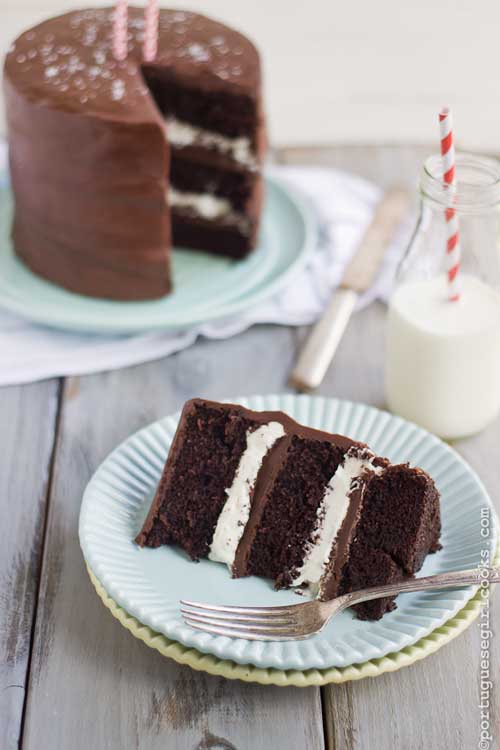 Recipe for Salted Caramel Ding Dong Chocolate Cake - The cake base is my absolute go to chocolate cake, it’s absolutely perfect. I have been making it for years without a single fail. It’s a one bowl chocolate cake which makes it a snap to make.