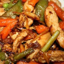 Recipe for Slow Cooker Asian Chicken and Spiced Beans