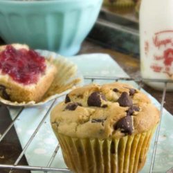 I L-O-V-E these Buttermilk Chocolate Chip Muffins! Next week I may try cinnamon apple or peach. Although I may keep my options open until I see what looks appealing at the farmers market this weekend.
