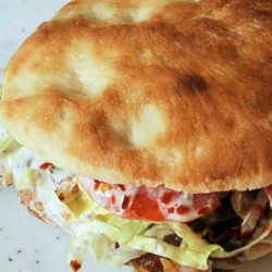 This Middle-Eastern sandwich is gaining in popularity around the world. The place we get them from makes them the size of your head!