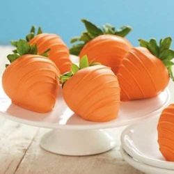 Recipe for Easter Carrots - Disguise sweet strawberries as bunny-friendly carrots for a fun treat table addition.