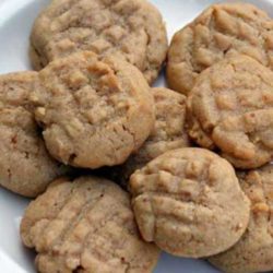 Recipe for Perfectly Chewy Peanut Butter Cookies - They have the perfect texture, and the surprise of sweet peanut butter chips in each bite. The recipe also calls for chocolate chips, but I skipped those.