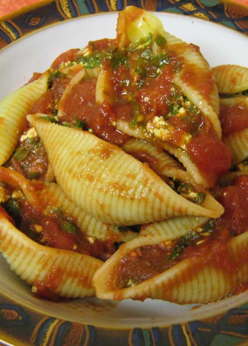 Recipe for Spinach Stuffed Shells