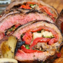 Recipe for Grilled Italian Stuffed Flank Steak