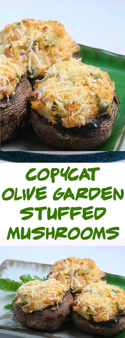 Copycat Olive Garden Stuffed Mushrooms