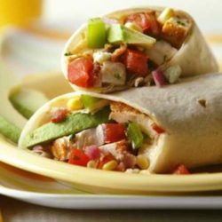 Recipe for Avocado Chicken Wrap - Different Mexican ingredients make for some of the best options to put inside a wrap. These chicken and avocado wraps are perfect for dinner or even to prepare for lunch. This is a very simple recipe and you could make several additions if you would prefer.