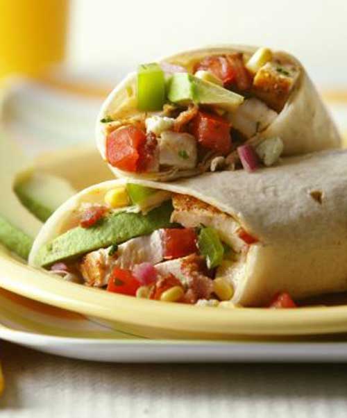 Recipe for Avocado Chicken Wrap - Different Mexican ingredients make for some of the best options to put inside a wrap. These chicken and avocado wraps are perfect for dinner or even to prepare for lunch. This is a very simple recipe and you could make several additions if you would prefer.