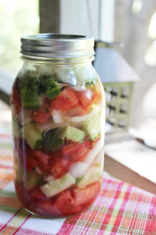 Marinated Cucumbers Onions and Tomatoes - Flavorite