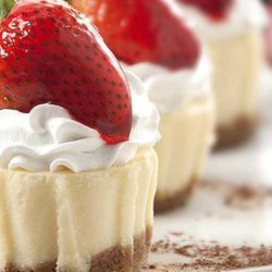 Recipe for Mix and Match Mini Cheesecakes - With this recipe you can mix and match toppings for your showers and parties.. 10 extra possibilities included!!