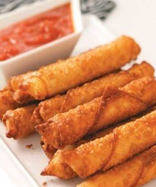 You won’t believe something this easy could taste so fantastic! These Wonton Mozzarella Sticks have a crunchy outside, gooey cheese inside…a treat all ages will love.