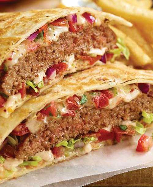 Cheeseburger Quesadillas are the perfect way to use up leftover ground beef. This easy dinner recipe goes from fridge to table in about 20 minutes!