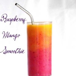 Recipe for Raspberry Mango Sunrise - I love making smoothies. For breakfast, after a workout, for a quick snack, a sweet treat after dinner. Anytime is a good time for a yummy smoothie.
