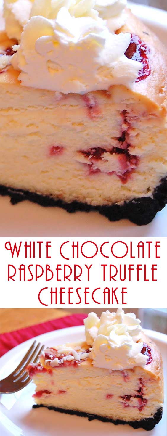 Copycat Cheesecake Factory White Chocolate Raspberry Truffle Cheesecake