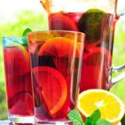 Recipe for Lighter Sangria Punch - Unfortunately, calories still count when you consume them through a straw, but look how light and refreshing this Sangria Punch is.