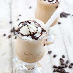 Recipe for Copycat Starbucks Mocha Frappuccino - If imitation is the highest form of flattery, then Starbucks must be really, really flattered. This recipe isn’t exactly like Starbuck’s… it’s my perfect version of how I think the frappacino should be.