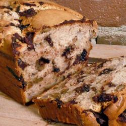 Recipe for Chunky Monkey Ice Cream Bread - If you like banana bread, you're going to go ape for this Chunky Monkey ice cream bread! This recipe takes the concept of 2-ingredient bread to a whole new level. I will probably never make banana bread any other way again - this is way too easy, and waaaay too good.