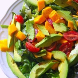This easy to prepare Avocado Mango and Tomato Salad brings to mind all of the beautiful, fresh, and tropical flavors of South America.