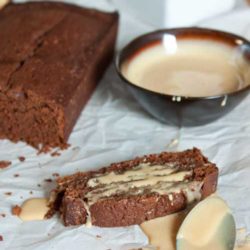 Recipe for Mexican Chocolate Pound Cake with Dulce De Leche - A little cinnamon and coffee are added to this chocolate pound cake to give it a nice kick. Since it’s so moist and flavorful on its own, but then you add the dulce de leche...OMG!