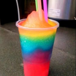 Recipe for Rainbow Slush Puppy - The kids really enjoyed these and the some of the parents seemed to love them just as much!