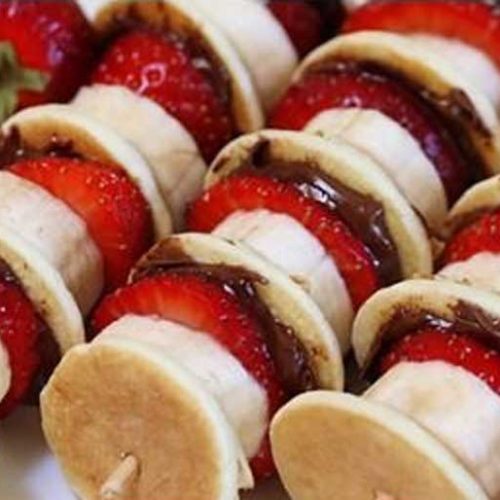 Nutella Mini Pancake Kabobs Recipe Flavorite