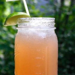 Recipe for Cherry Lime Coronarita - The flavor combination going on here is extremely refreshing and perfect for a summer day! But sip slowly, because this drink has a serious kick and will getcha faster than you think!