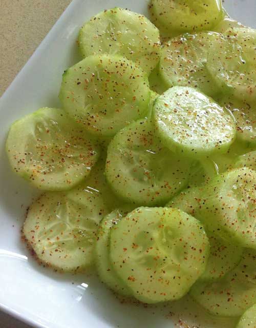 Recipe for Cucumber Delite - This healthy cucumber snack is my new favorite afternoon snack. It is so easy to make and tastes delicious.