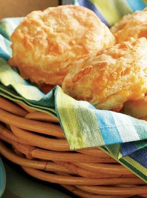 Recipe for Flaky Cheese Biscuits - Because of all the delicious cheese, these biscuits may spread a bit as they bake, but they taste so good, it really doesn’t matter how they look.