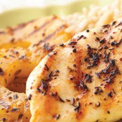 Recipe for Island Chicken - Bring a taste of the islands to your dinner table with this fast and easy grilled pineapple and chicken dish.
