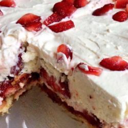 Recipe for No Bake Strawberry Shortcake - Here is a quick and easy twist on a classic summer dessert.