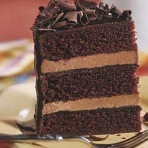 Here is a simple and easy to prepare chocolate cake recipe that uses two favorite foods: chocolate cake and chocolate whipped cream frosting.