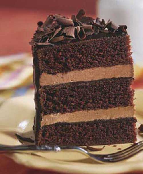 Here is a simple and easy to prepare chocolate cake recipe that uses two favorite foods: chocolate cake and chocolate whipped cream frosting.