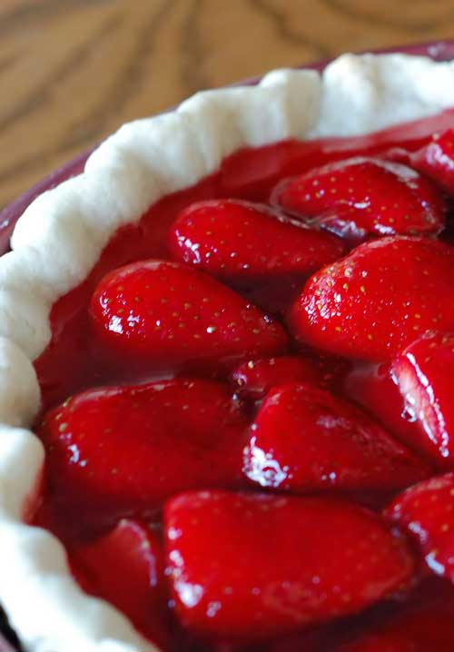 Recipe for Strawberry Pie - This pie is so good! The note I wrote on my stained recipe card is… The BEST!