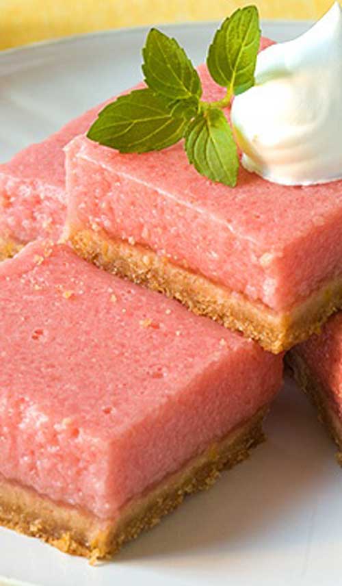 Recipe for Mouth-Watering Watermelon Bars - Watermelon and lemon give you the perfect taste of summer in these refreshing, summery bars.