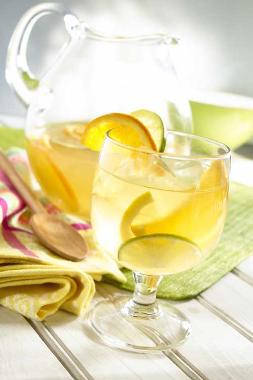 Recipe for White Citrus Sangria - This was one of the most amazing sangria recipes Ive ever tried. We made this for a birthday party, and everyone LOVED it.