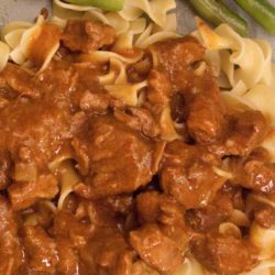 Recipe for Slow Cooked Tri Tips and Gravy - There is nothing better than super tender beef with creamy gravy! Completely wonderful food coma bliss. Perfect for a sunday dinner or a fancier weeknight meal.
