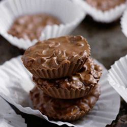 Recipe for Crock-Pot Chocolate Covered Peanuts Candy - The candies look so pretty and appear really hard to make. People will think you’re a Genius Cook — which is almost embarrassing, considering how easy they are to make