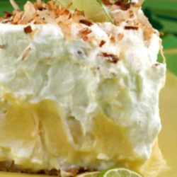 Recipe for Florida Pie - This is essentially a traditional key lime pie lined with a layer of coconut cream. It is brilliant because that layer of sweet creaminess really balances out the tartness of the Key lime filling.