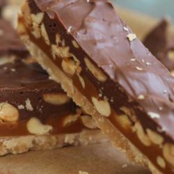 Now you can make Baby Ruth at home – and let me tell you, this is hands-down the best candy bar I’ve ever made! It’s just. . . I can’t describe it. It’s soooo good. You’re just going to have to try it yourself.