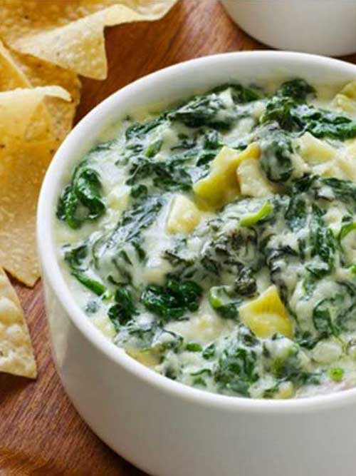 Recipe for The Best Spinach and Artichoke Dip - This recipe is too easy; it’s pretty much heating and mixing everything together.